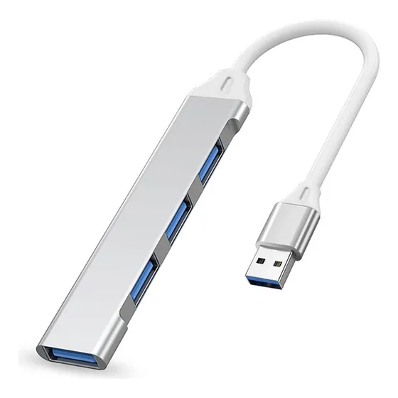 Hub USB 4 Puertos Multipuertos USB Para Laptop Y Pc Conector Varios Puertos USB Adaptador USB C Multipuerto