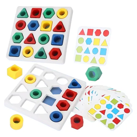 Juego Encaje De Piezas Rompecabezas Patrones Atención Tea