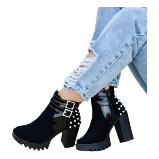 Botin Medio De Dama
