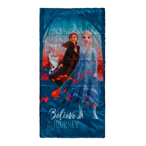Sleeping Bag Disney ZS9226 Frozen Color Azul-Fucsia Ubicación del cierre Lateral