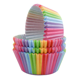 U Chef Set 100 Moldes De Papel Para Cupcakes Arcoíris U Chef Set 100 Moldes De Papel Para Cupcakes Arcoíris