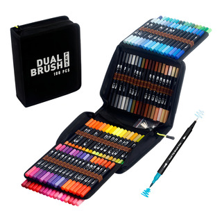 Laspang 100 Colores Plumones Doble Punta Pencil Marcadores A Base De Agua No Toxico Laspang 100 Colores Plumones Doble Punta Pencil Marcadores A Base De Agua No Toxico