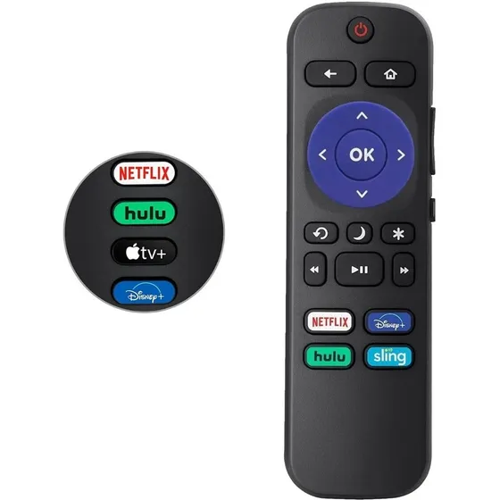 Control Remoto Roku Tv Integrado Tcl Onn Jvc Onn Rca Otros