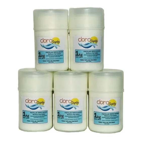Pastillas De Cloro Triple Accion 5kg