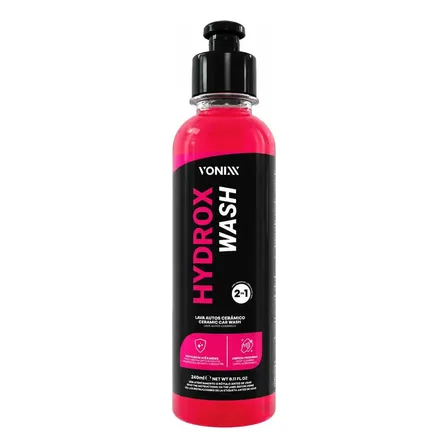 Shampoo Cerâmico Vonixx Hydrox Wash para Carro com SiO2 e Proteção Duradoura 240ml