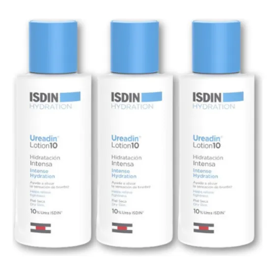 3 Hidratante Corporal Ureadin Loção 100ml Isdin 10% Ureia