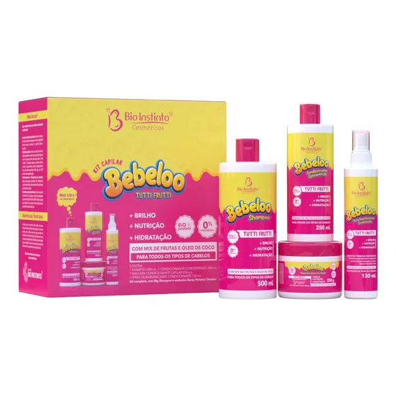 Kit Capilar Bebeloo Tutti Frutti Bio Instinto 4 Itens -1 Kit