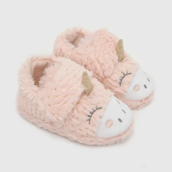 Pantufla De Niña Rosa Colloky