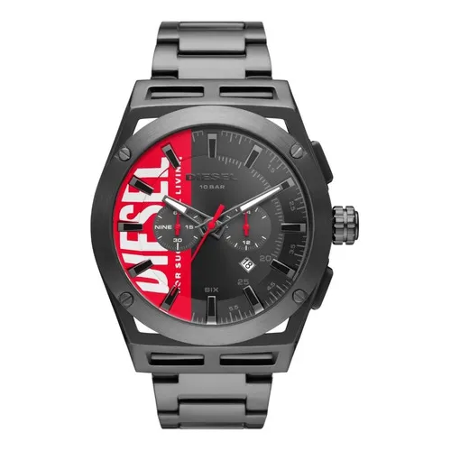 Reloj Hombre Diesel Dz4598 Color de la correa Gris oscuro Color del bisel Gris Color del fondo Gris