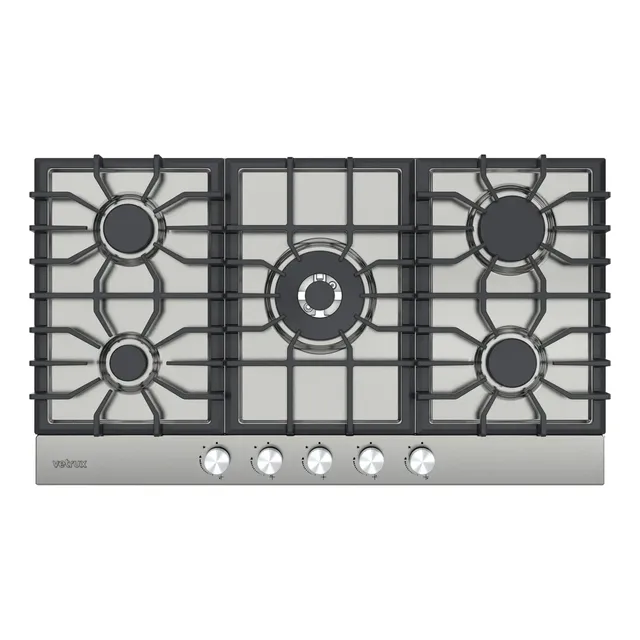 Tope De Cocina 36  Gas - Vetrux - Nova Pro 90 Acero Inox