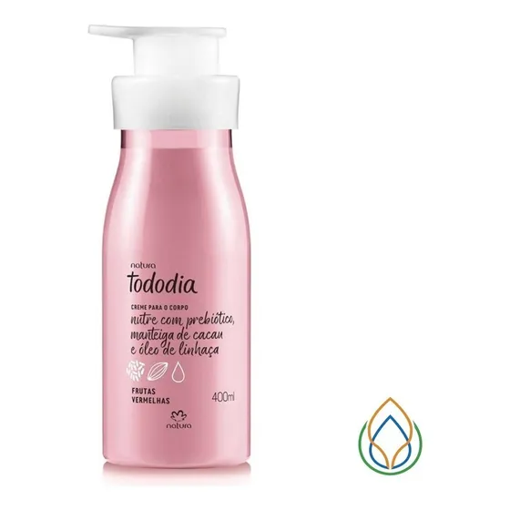 Crema Hidratante Corporal Frutas Rojas Tododía Natura 400ml Tipo De Envase Dosidificador Fragancia Frutas Rojas
