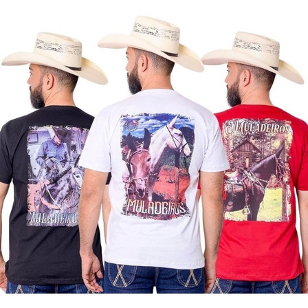 Kit Camisetas Muladeiros Masculinas Kit Com 3 Peças Oferta Kit Camisetas Muladeiros Masculinas Kit Com 3 Peças Oferta