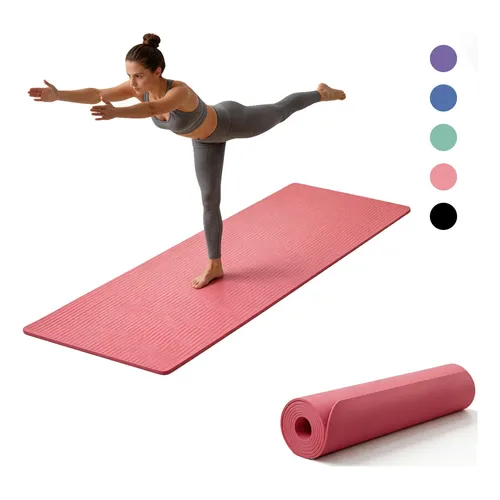 Yoga  Mat De Yoga Tapete Fitness Ginástica Pvc Eco 4.5mm 183x60cm Cor