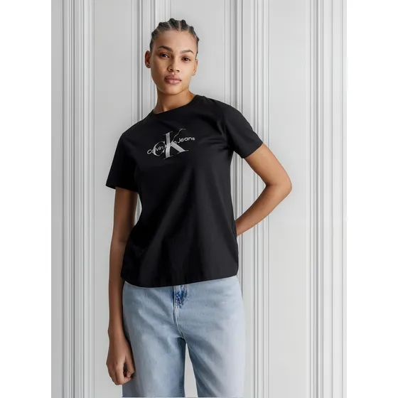 Polera Diffused Monologo Regular Negro Calvin Klein