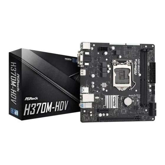 Tarjeta Madre Asrock H370m-hdv/ Proc Intel Core 9g/ 8g/ Sock