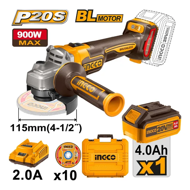 Ingco Amoladora Angular Ucagli211541 220v