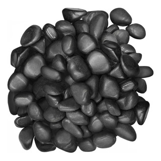 Guijarros De Piedra Negra Pulida De 10 Libras, 1 Pulgada A 2 Guijarros De Piedra Negra Pulida De 10 Libras, 1 Pulgada A 2