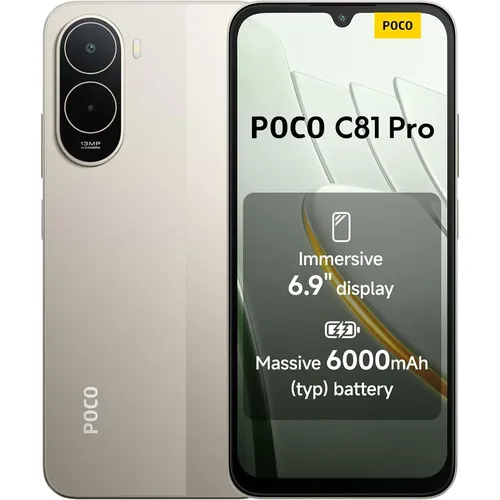 Celular Xiaomi Poco C75 128gb Rom 6gb Ram Gold | MercadoLivre