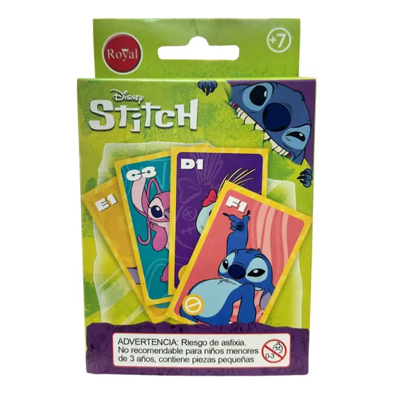 Juego De Cartas 4 En 1 Stitch - Royal