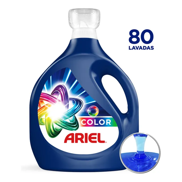 Detergente Líquido Ariel Revitacolor Concentrado para Ropa Blanca y de Color 5L