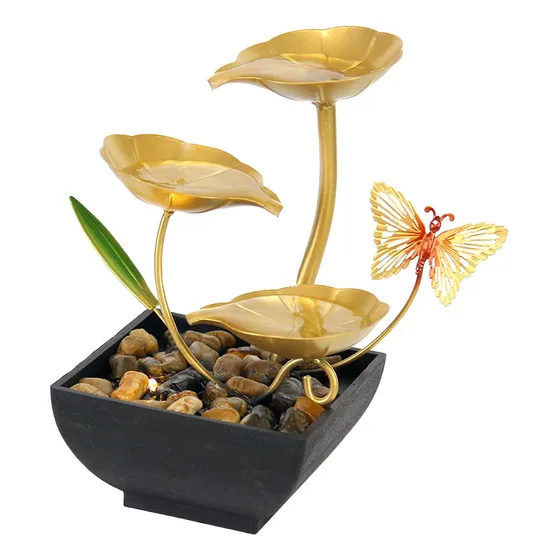 Fuentes De Agua Feng Shui, Mesa Decorativa, Con Rocas,
