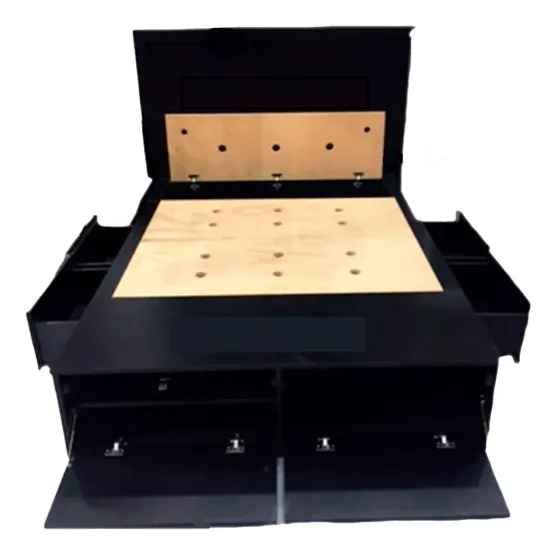 Cama 2 Plazas 4 Cajones + Baulera 190x140cm Multiusos Ideal Más Espacio De Guardado Ideal Dormitorios Cuartos