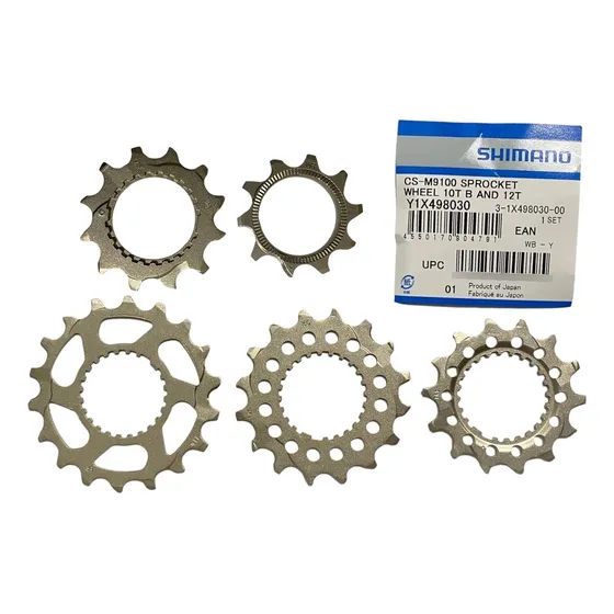 Cog Pinhão Shimano Cassete 12v 10 12 14 16 18d M7100 M8100 Cor Prateado Quantidade Máxima De Dentes 18