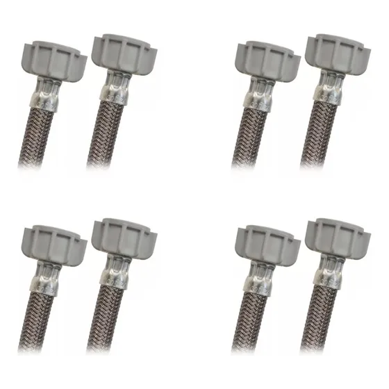 4 Pz Conector Manguera Flexible Agua 1/2 1/2 Coflex CvLG-c55