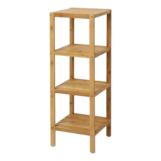 Organizador Estantería Bambú Repisa 4 Estantes Baño Cocina