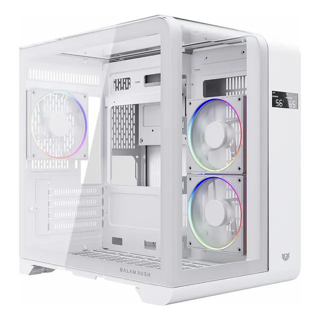 Gabinete Gamer Balam Rush 6400 Micro Atx 3 Fan Argb Usb-c