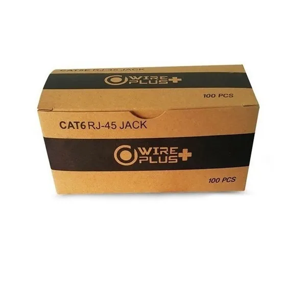 Conector Rj45 Cat 6e Wireplus Cable Red Internet Caja 50 Pza