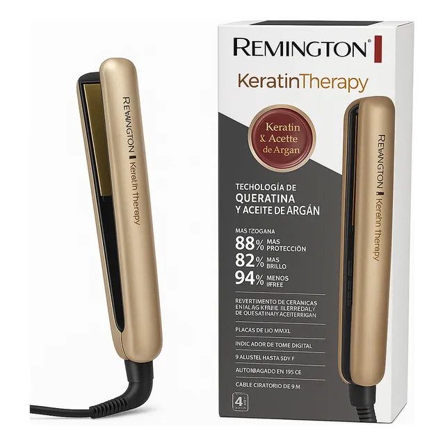 Plancha Remington Keratin S-8590 230°c Cerámica