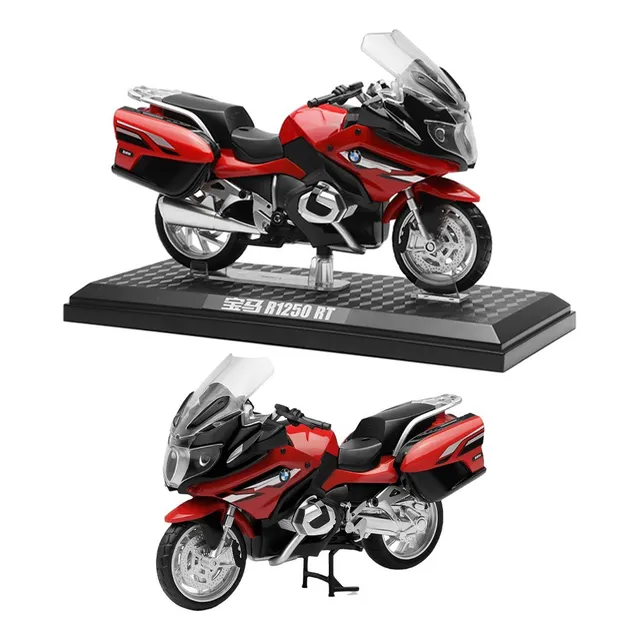 Bmw R1250 Rt Miniatura Metal Moto Con Base Expositora 1/12