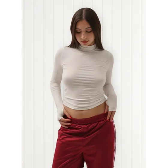 Remera Top Polera Manga Larga Basica Mujer Naif