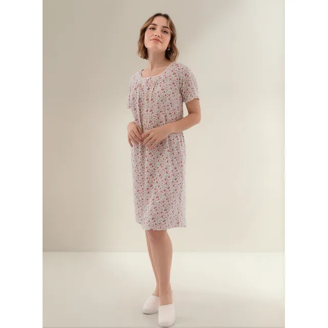 Camison Media Manga Algodón Talle Grande Ropa Dormir Lumiere