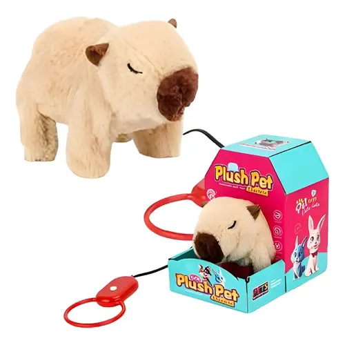 Peluche Electrónico de Capibara Que Camina | Animal de Peluche Electrónico Mascota - Capibara de Interactivo - para Niños Niñas Peques Infantil Hogar Peluche Electrónico de Capibara Que Camina | Animal de Peluche Electrónico Mascota - Capibara de Interactivo - para Niños Niñas Peques Infantil Hogar