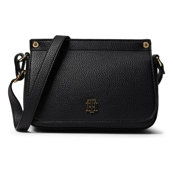 Tommy Hilfiger Womens Luanne Ii Flap Crossbody Black 4t2cl