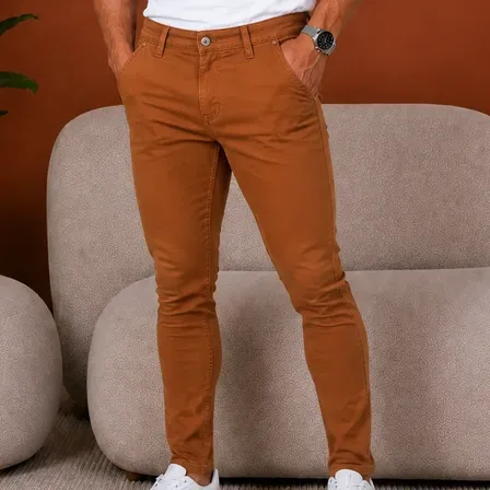 Calça Skinny Premium Masculino Bolso Relogio Esporte Fino