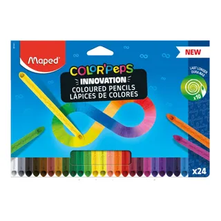 Låpis De Cor Color Peps Infinity 24 Cores Marcação Colorido Låpis De Cor Color Peps Infinity 24 Cores Marcação Colorido