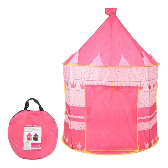 Carpita Carpa Infantil Plegable Niños Jardin Casita Mli Diseño Rosado