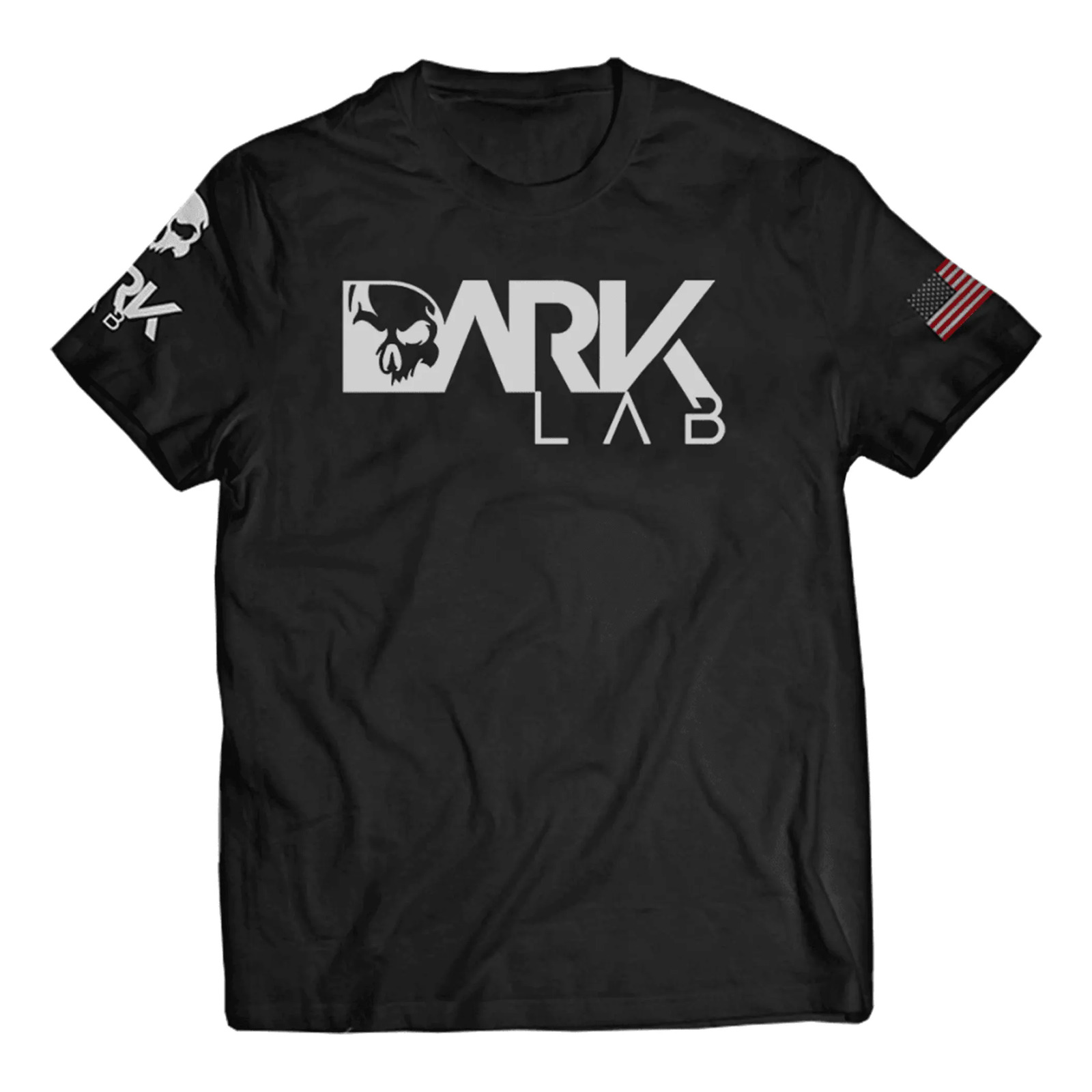 Camiseta Dry-fit Preta Caveira Unisex Dark Lab Camiseta Dry-fit Preta Caveira Unisex Dark Lab