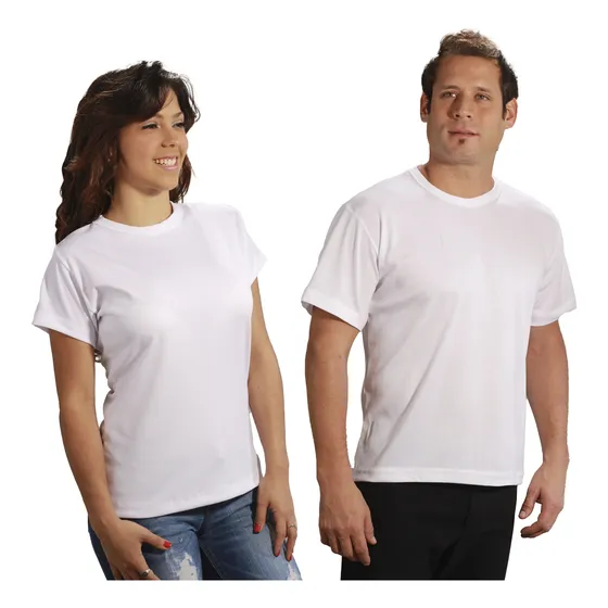 Franelas De Microdurazno Blanco Dama Caballero Niño Camisa