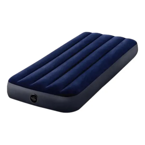 Colchão inflável Intex Dura Beam Solteiro cor azul hasta 272kg de 76cm x 191cm x 25cm