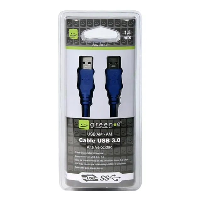 Cable Usb Para Disco Duro Am-am/micro B Green-e