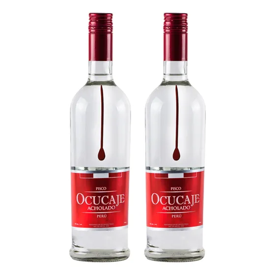 Pack X2 Pisco Gota Ocucaje Acholado X 700 Ml