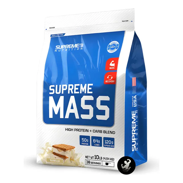 Supreme Mass Gainer 10 Lb, Ganador De Peso Y Masa Sabor Vanilla