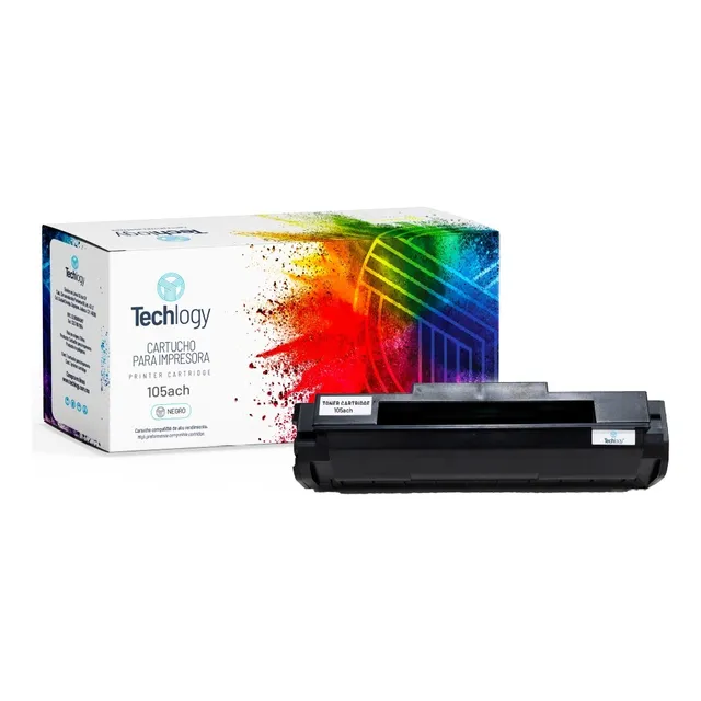 Toner Techlogy 105a Con Chip 107a 135a 108a W1105a 2 Pack Tinta Negro