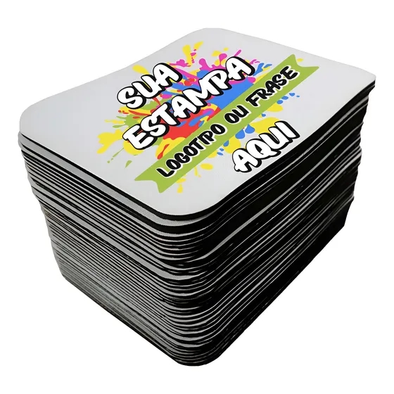 Mouse Pad Personalizado 15x20 Cm Emborrachada 50 Un + Brinde