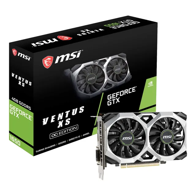 Tarjeta Gráfica Msi Gtx 1650 Ventus Xs 4g Oc 4gb Gdrr5