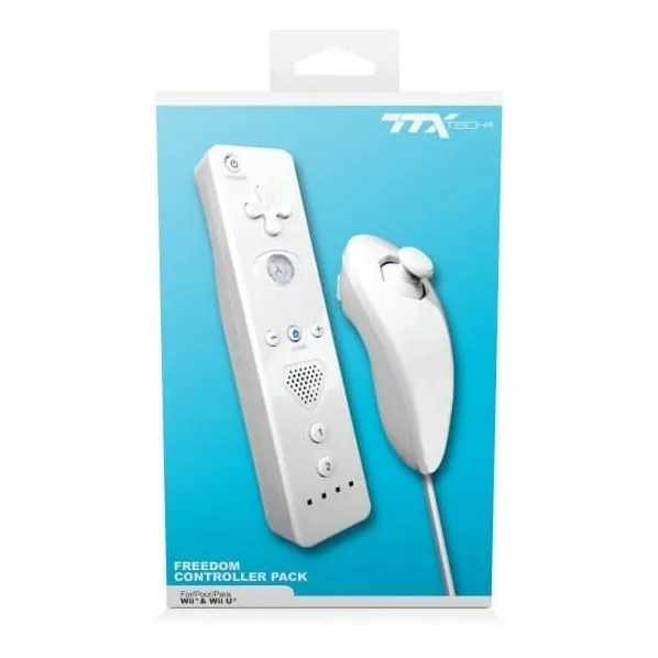 Paquete De Controles Freedom Ttx Tech Par Wii Y Wii U Blanco